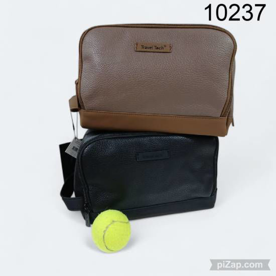 Imagen de NECESERE TRAVEL TECH 3 CIERRES NEGRO Y MARRON 1.26